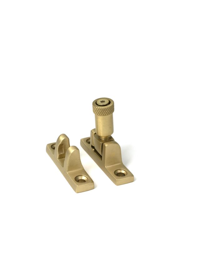 Satin Brass Brompton Brighton Fastener - Narrow (Square)
