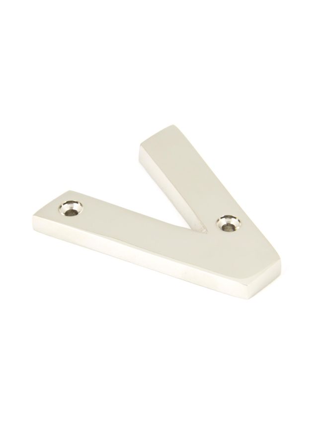 Polished Nickel Letter V