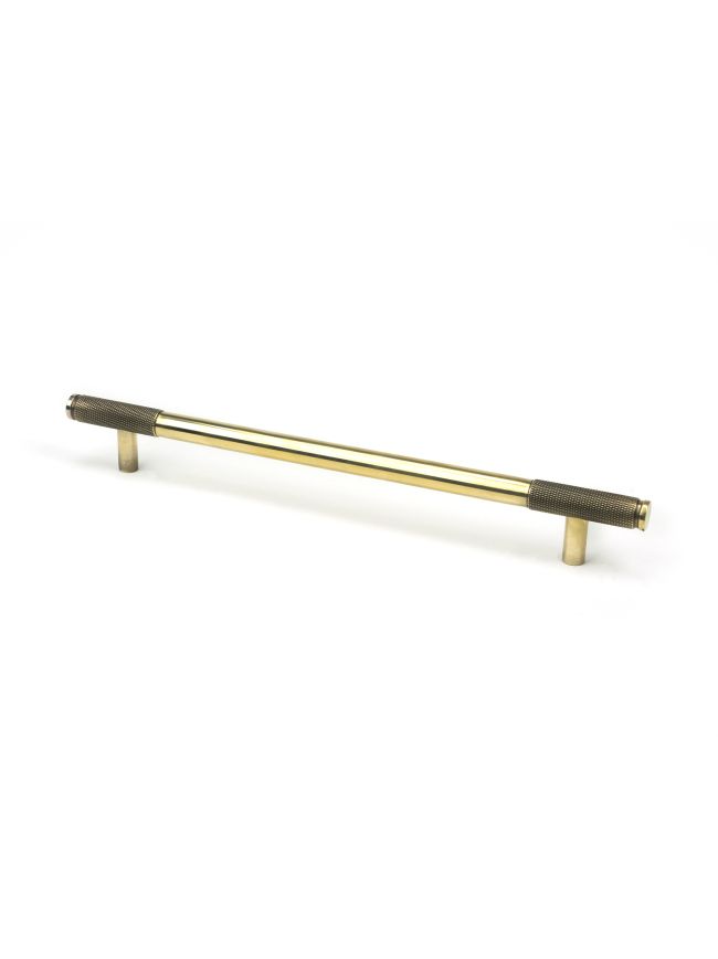 Aged Brass Half Brompton Pull Handle - Large