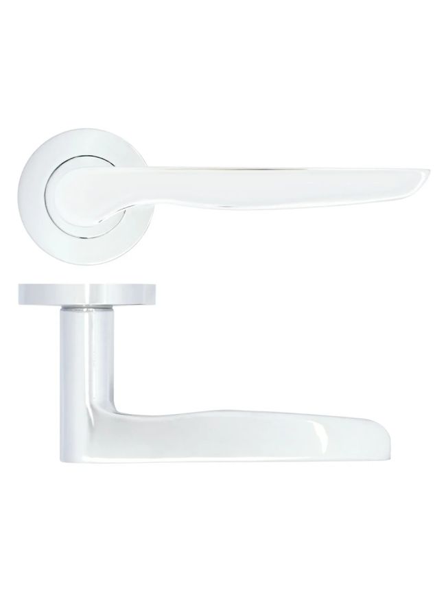 Zoo Hardware Vigo lever on rose - Polished Chrome