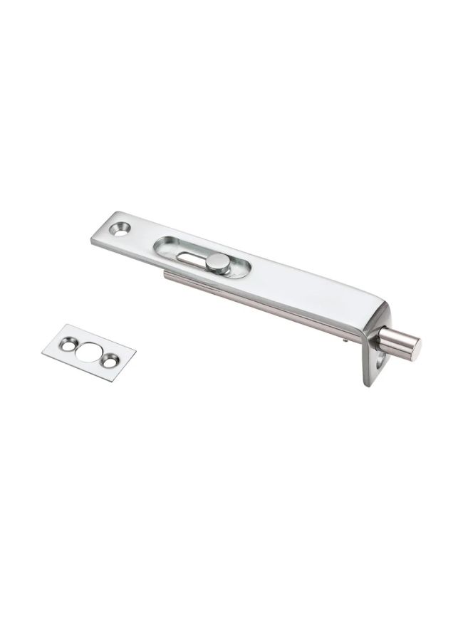 Zoo Hardware Sunk Slide Flush Bolt 17 x 100mm - Polished Chrome