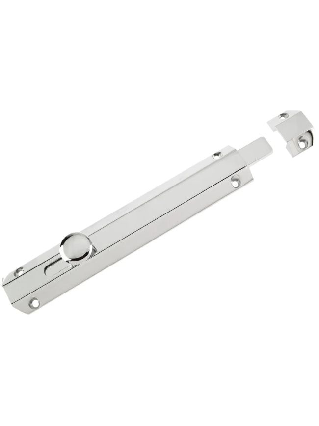 Zoo Hardware Surface Bolt 202mm - Polished Chrome