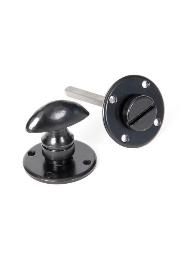 Black Round Bathroom Thumbturn
