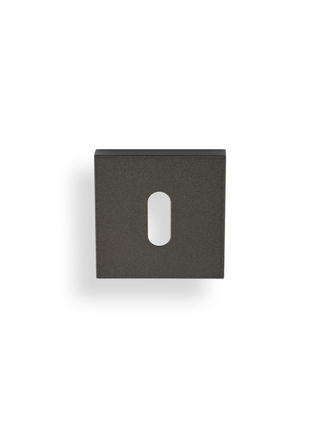 Valli Lock Profile Push-on Square Rosette Escutcheon - Anthracite