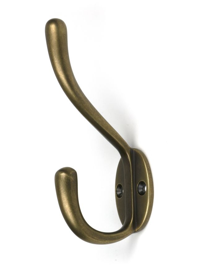 Burnished Brass Newbury Hat & Coat Hook