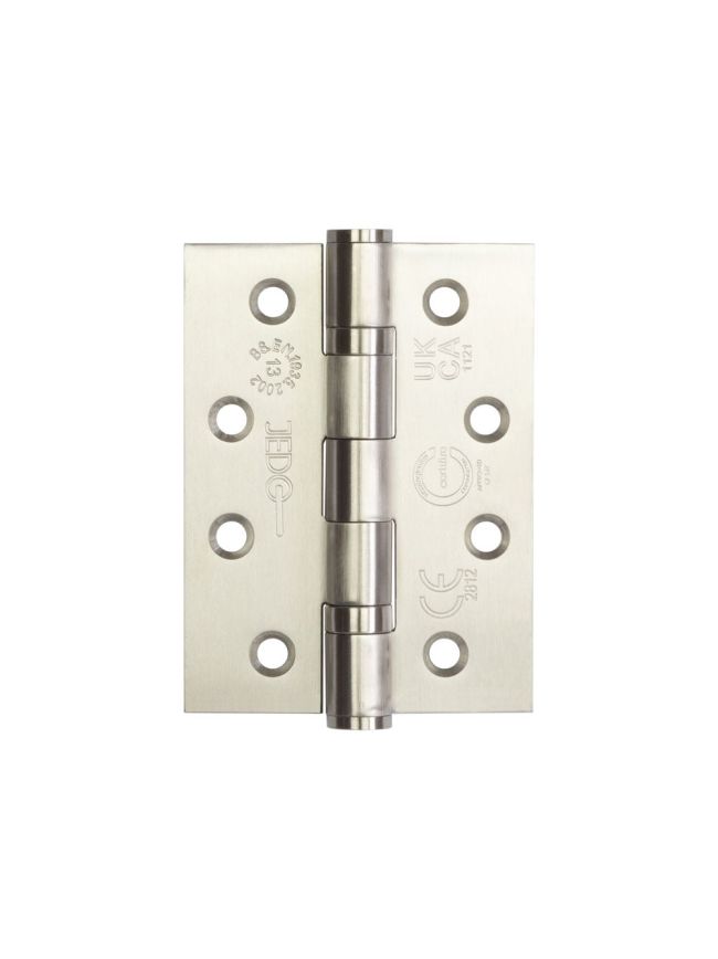 Certifire Stainless Steel Grade 13 Ball Bearing Hinges 102x76x3mm Satin Stainless Steel - By Frelan Hardware - J9500SSS