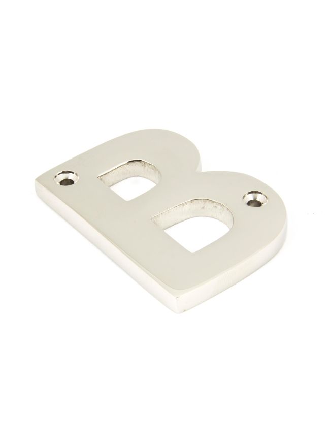 Polished Nickel Letter B