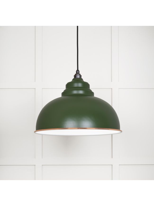 White Gloss Harborne Pendant in Heath