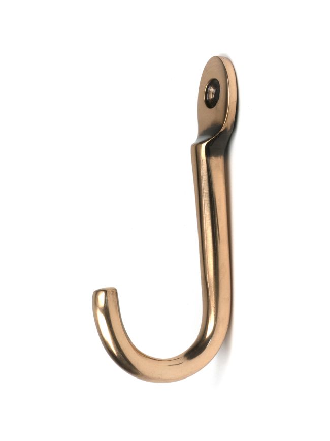 Polished Bronze Traditional Coat Hook