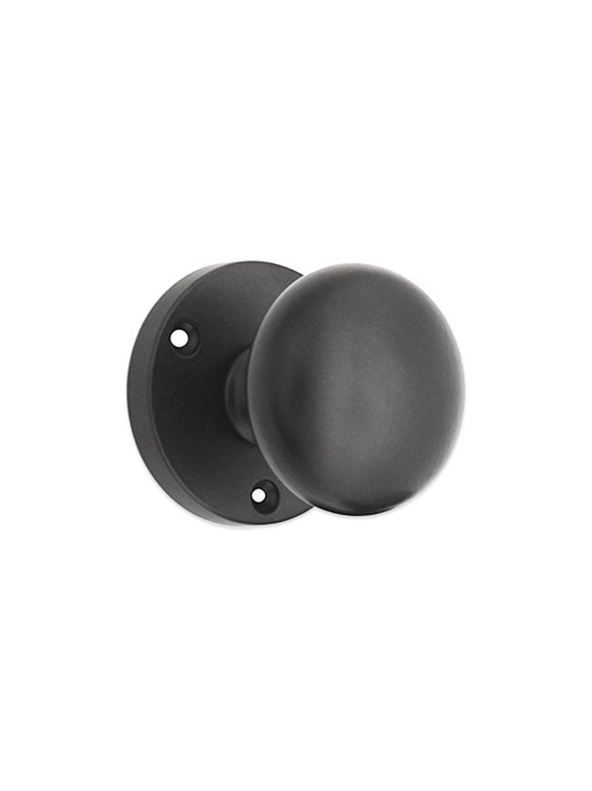 Victorian Door Knob Matt Black