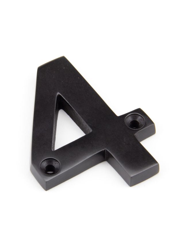 Aged Bronze Numeral 4