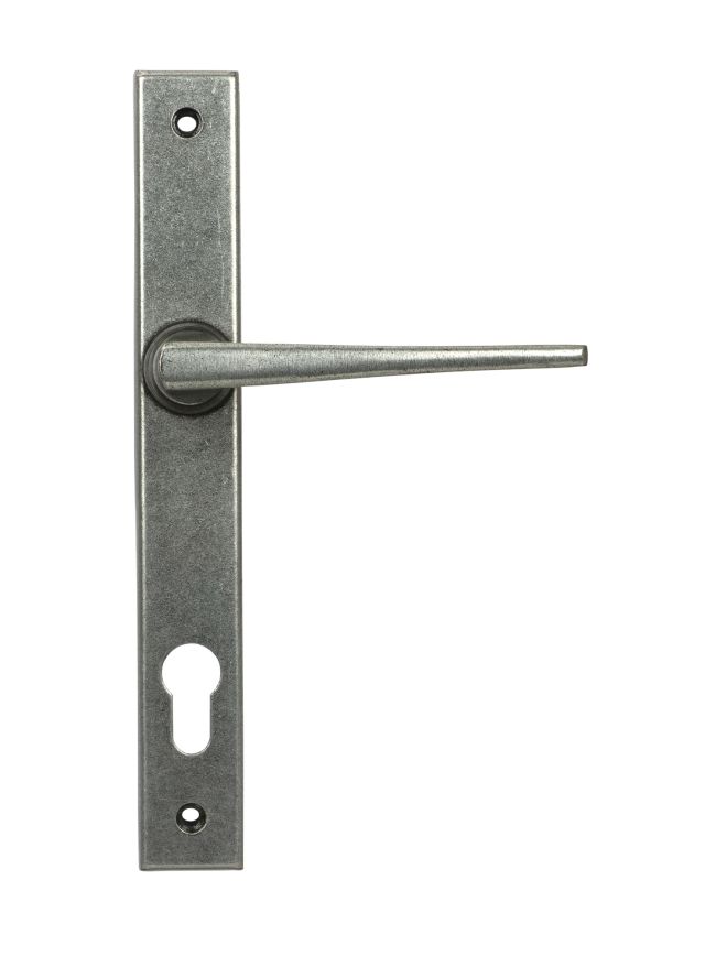 Pewter Eaton Slimline Lever Espag. Lock Set