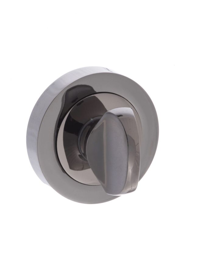 STATUS WC Turn and Release on Round Rose - Black Nickel
