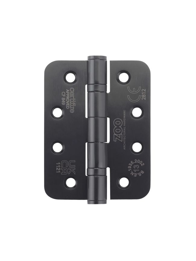 Zoo Hardware Grade 13 Ball Bearing Hinge - SS201 - Radius - CF849 - Black