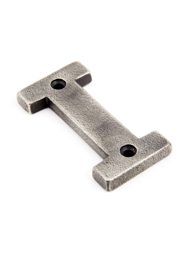 Antique Pewter Letter I