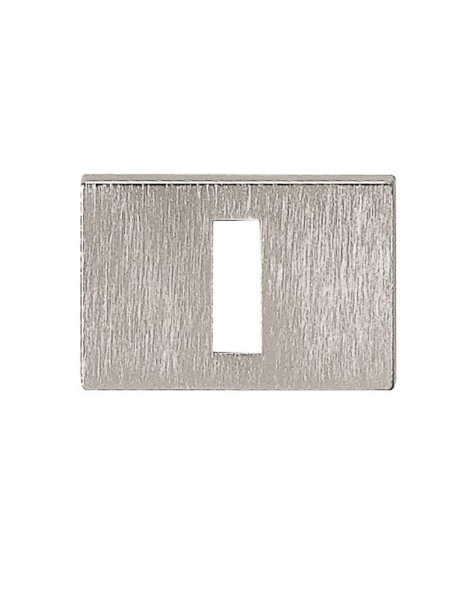 Tupai Rapido RetaLine/VersaLine Key Escutcheons on Long Rose - Pearl Nickel (Pair)