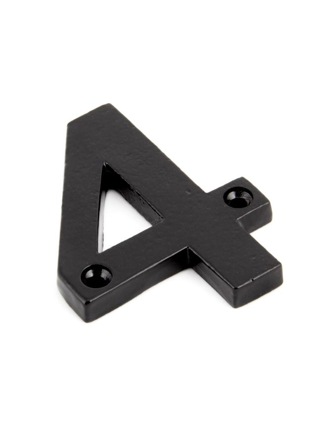 Black Numeral 4
