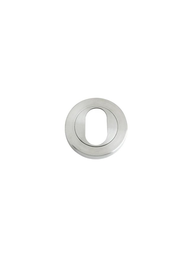 Zoo Hardware Oval Profile Escutcheon - 50mm Dia - Stainless Steel