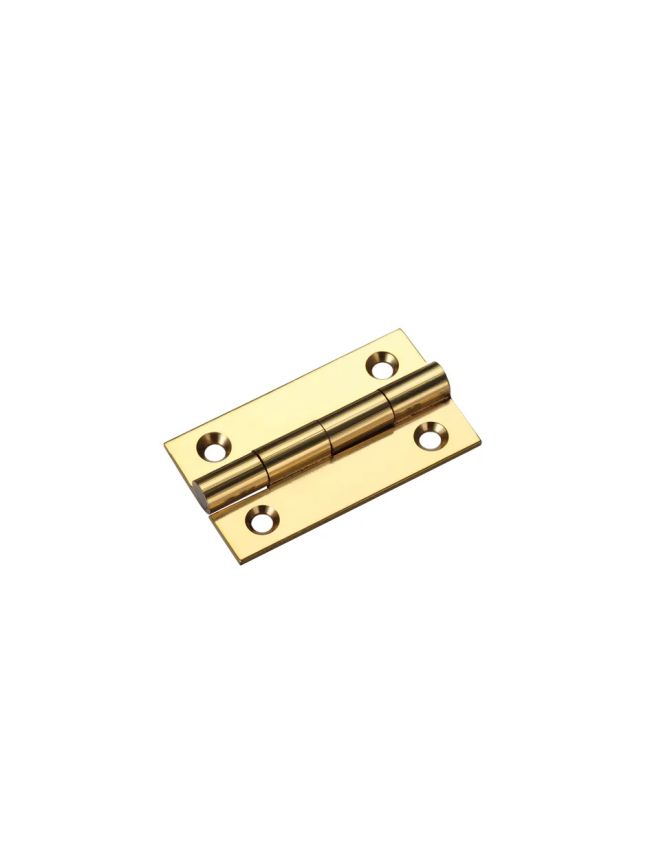 Zoo Hardware Solid drawn brass butt hinge - 38 x 22 x 1.3mm - Polished Brass