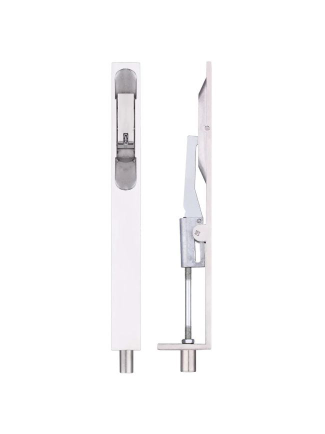 Zoo Hardware Lever action flush bolt - 20 x 200mm - Polished Stainless