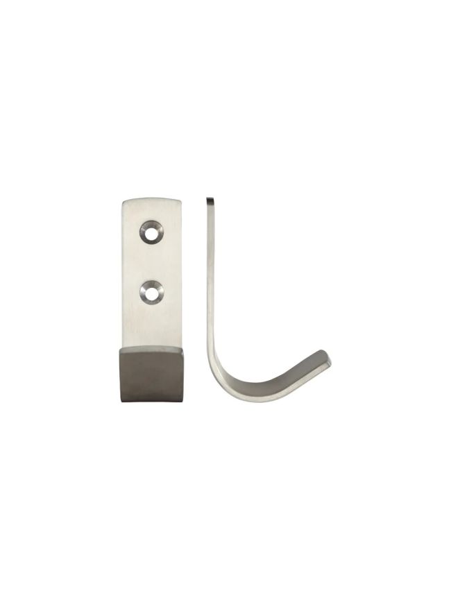 Zoo Hardware Single Coat Hook - Satin Stainless