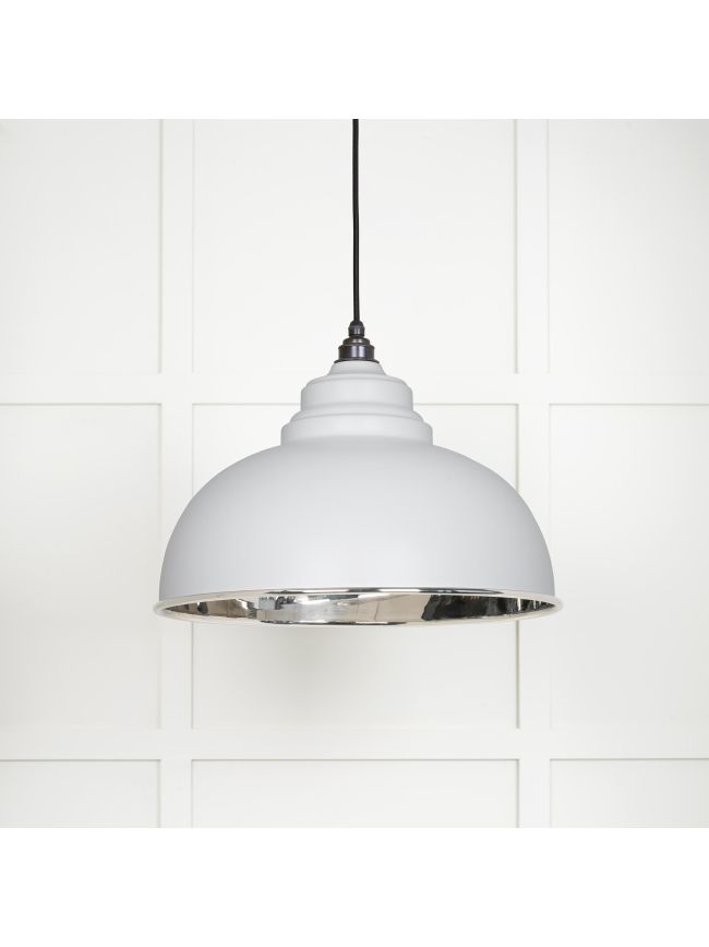 Smooth Nickel Harborne Pendant in Flock