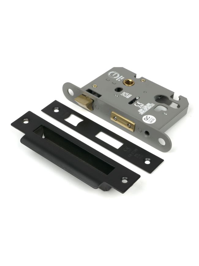 Black 3" Euro Profile Sash Lock