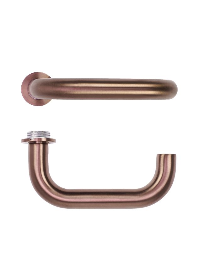 Zoo Hardware Maggiore Lever on 32mm Round Mini Rose - PVD Bronze