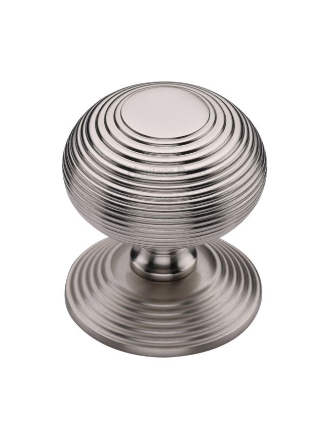 Heritage Brass Centre Door Knob Reeded Design 3 1/2 Satin Nickel Finish
UK Registered Design Number 6241152

&nbsp;