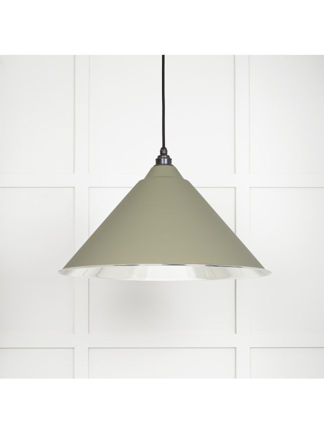 Smooth Nickel Hockley Pendant in Tump