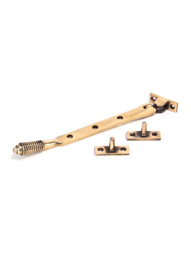 Polished Bronze 8" Reeded Stay