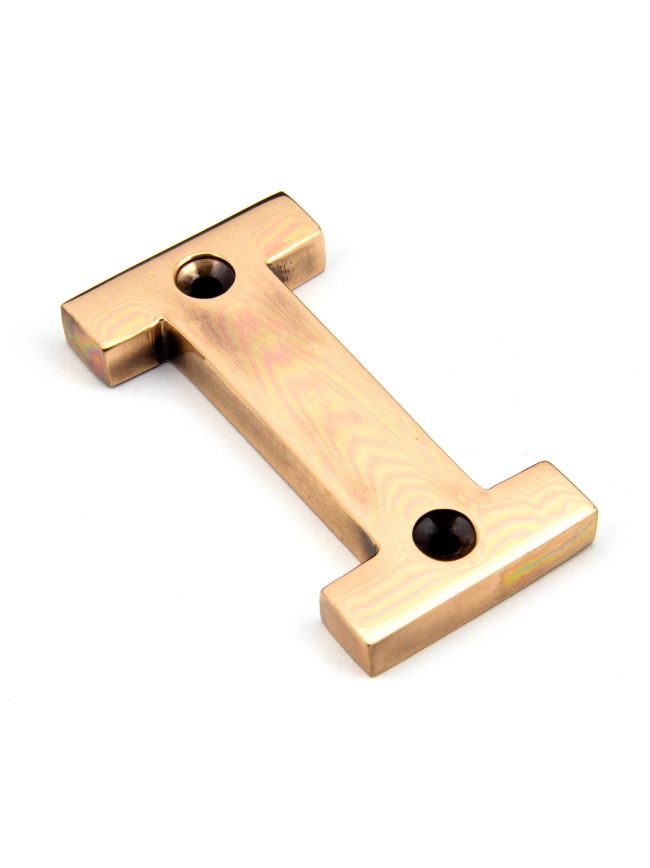 Polished Bronze Letter I