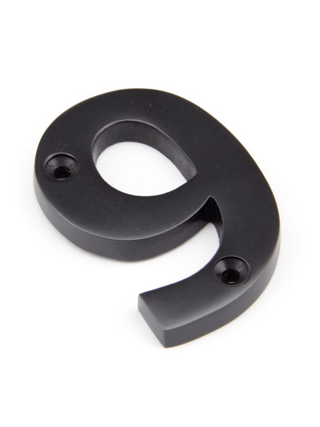 Aged Bronze Numeral 9