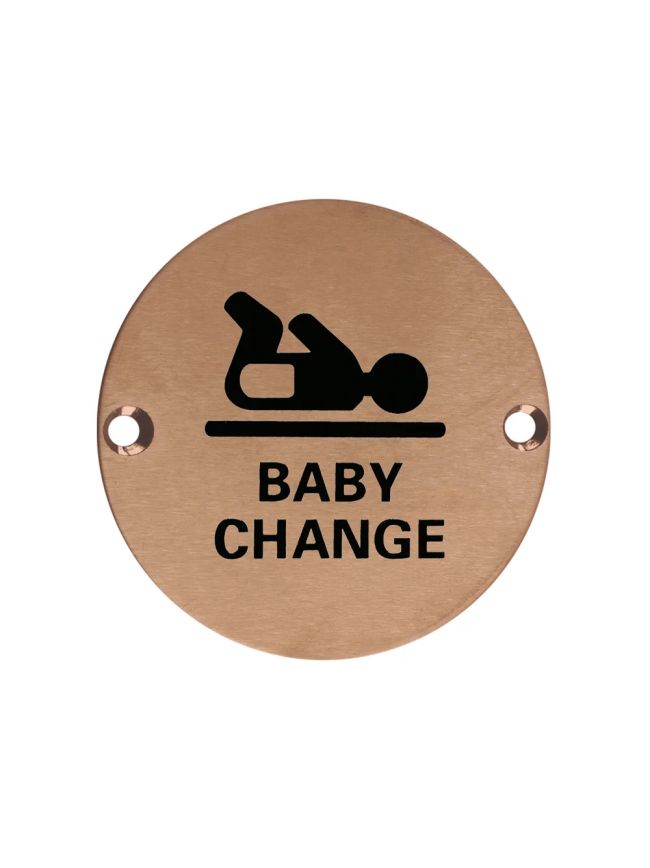 Zoo Hardware Baby Change - 76mm dia - PVD Bronze