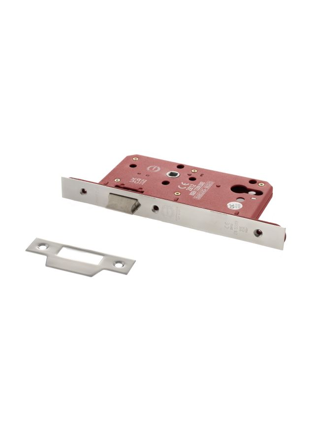 Atlantic DIN Latch 60mm backset - Polished Chrome