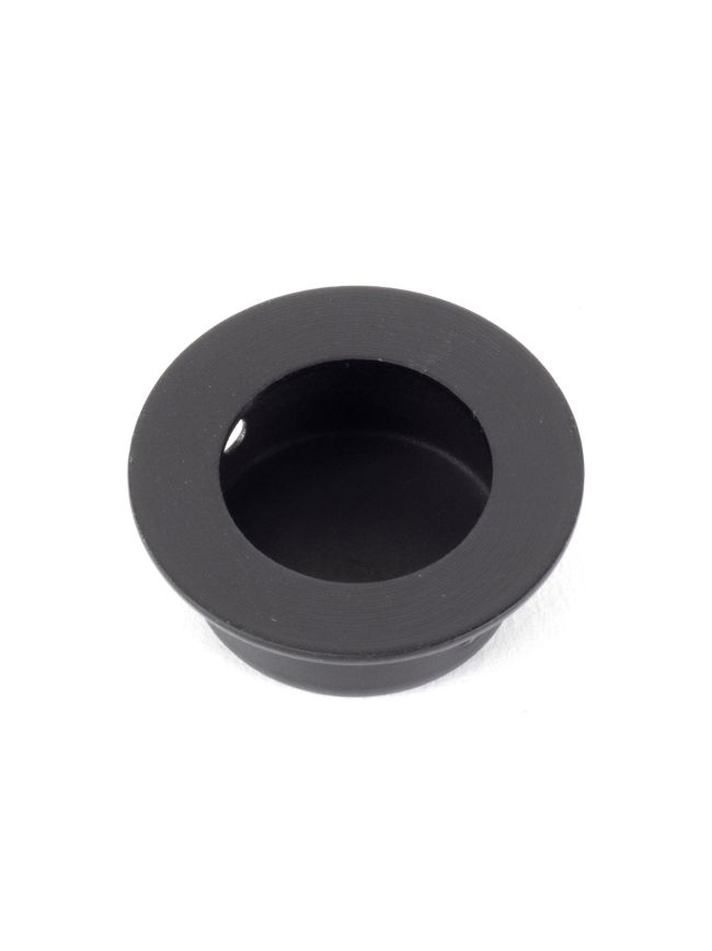 Black 30mm Ø Small Flush Pull