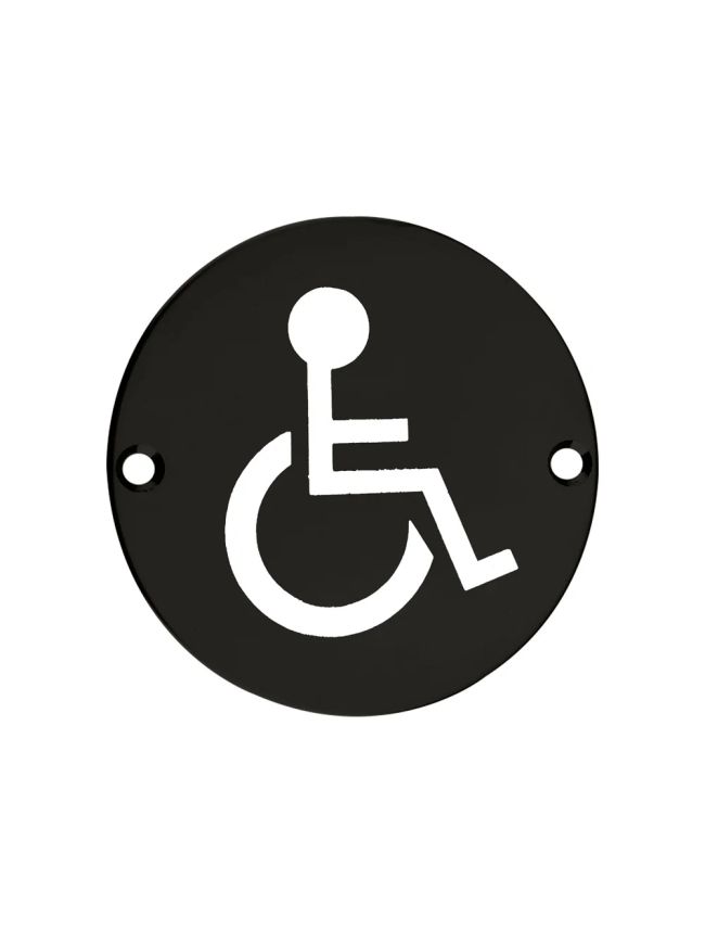 Zoo Hardware Sex Symbol - Disabled - 76mm dia - Black