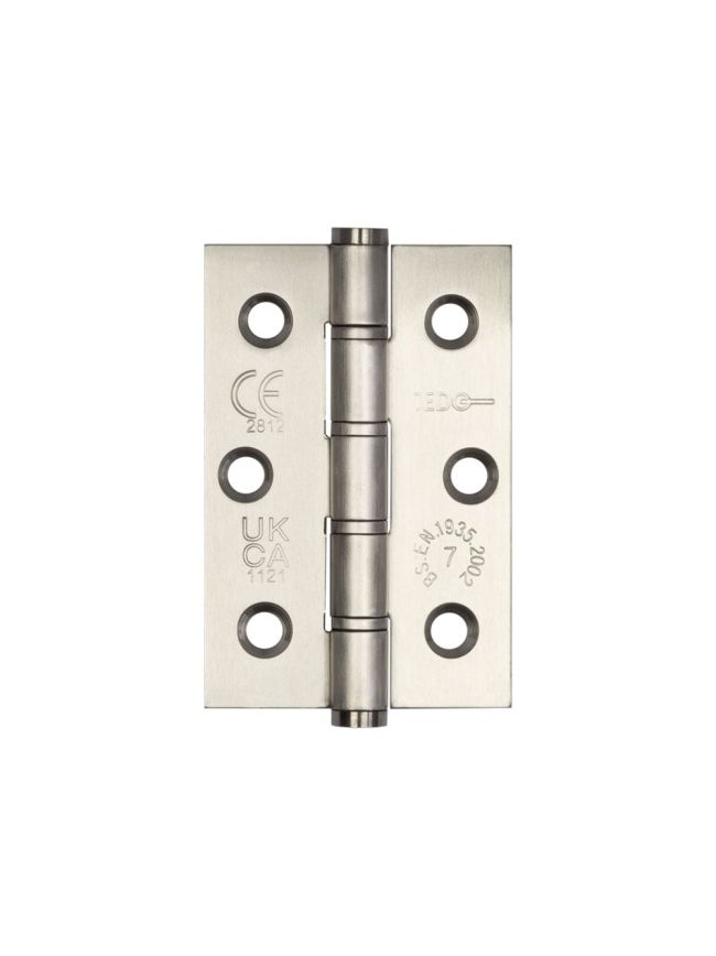 Jedo Stainless Steel Grade 7 Washered Hinges 76x50mm Satin Stainless Steel - By Frelan Hardware - J9504SSS