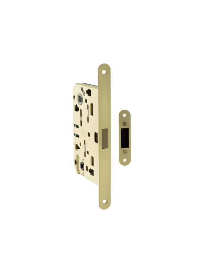 Bonaiti Polaris 2XT Magnetic Bathroom Lock 60mm backset - Satin Brass