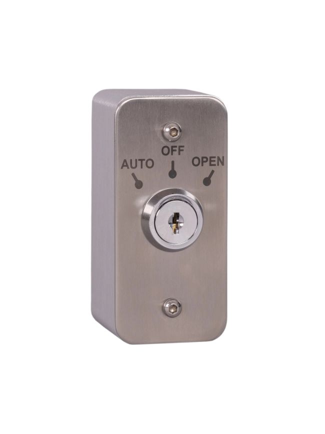 Zoo Hardware Architrave Stainless Steel Auto/On/Off Latching Key Switch with Aluminium Extrusion