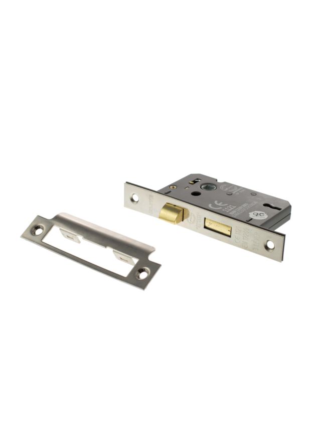 Atlantic 3 Lever Key Sashlock [CE] 3" - Polished Nickel