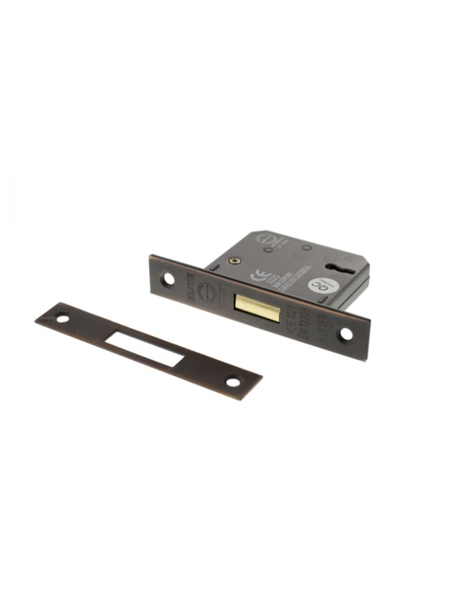 Atlantic 3 Lever Key Deadlock [CE] 3" - Antique Copper