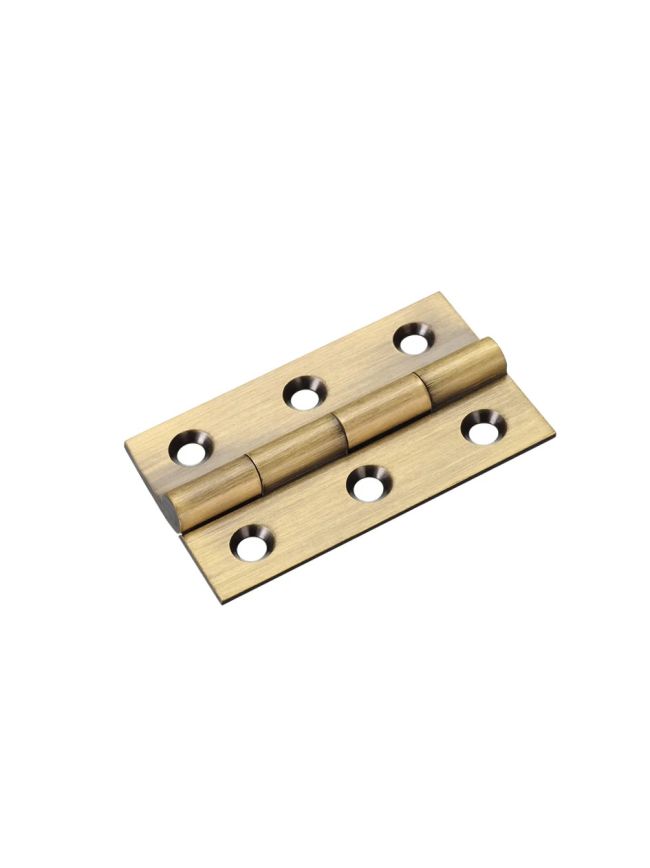Zoo Hardware Solid drawn brass butt hinge - 50 x 28 x 1.5mm - Florentine Bronze