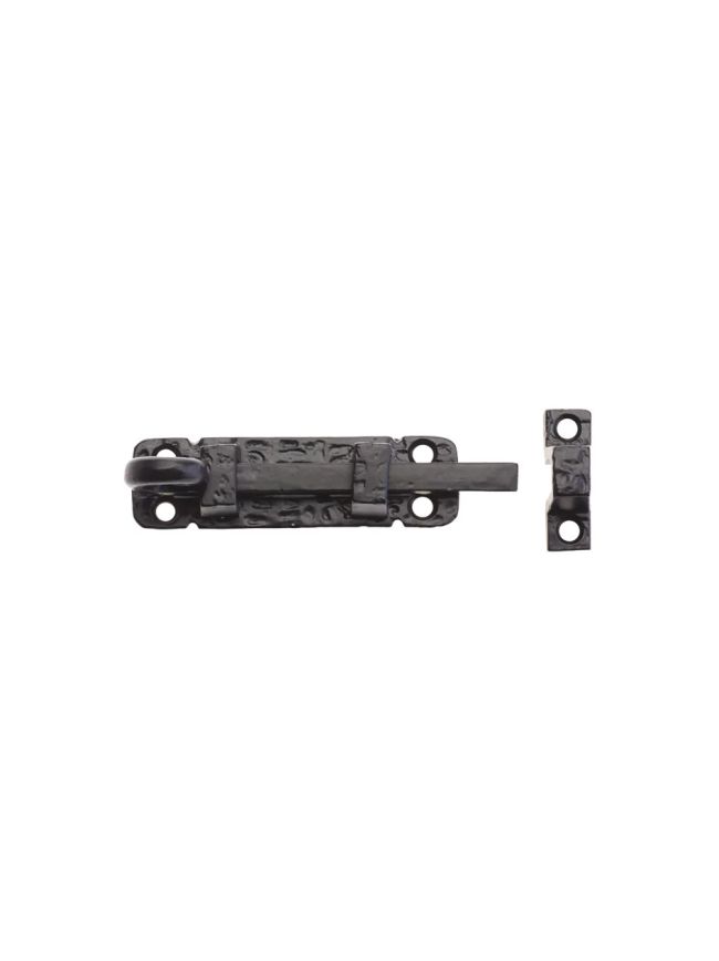 Zoo Hardware Curly Tail Door Bolt - 4" - Black