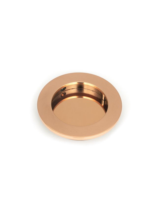 Polished Bronze 75mm Plain Round Pull