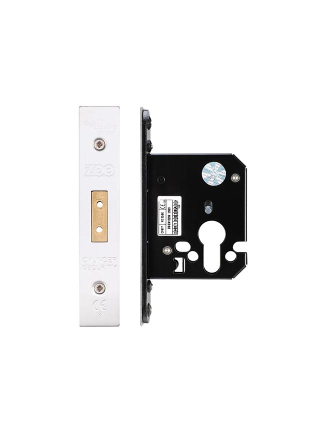 Zoo Hardware Euro Profile Deadlock - Satin Stainless