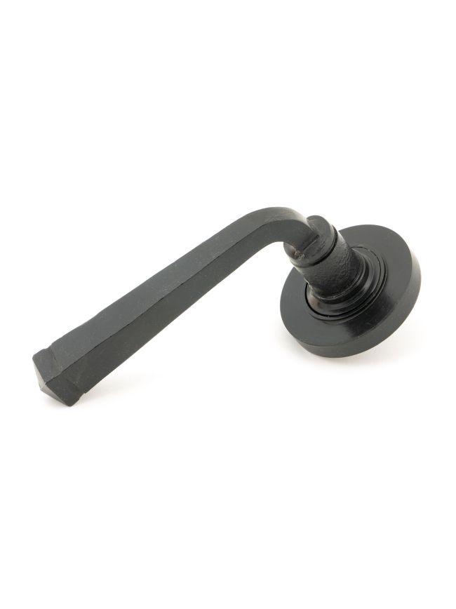 External Beeswax Avon Round Lever on Rose Set (Plain)