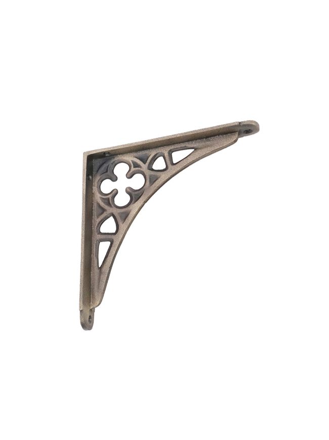 Victorian Gothic Shelf Bracket Matt Antique (Sold in Pairs)