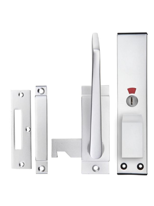 Zoo Hardware Facility Indicator - Reversible - Satin Aluminium