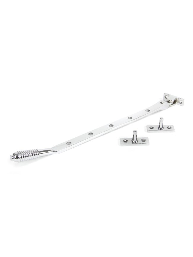 Polished Chrome 12" Reeded Stay